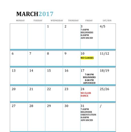 Training Calendar