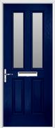 2 panel 2 square composite glazed front door