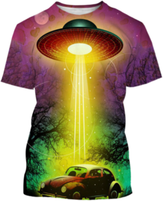 "Cup and Flying Saucer" Unisex Softstyle T-Shirt