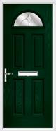 4 Panel 1 Arch Composite Door jewel white