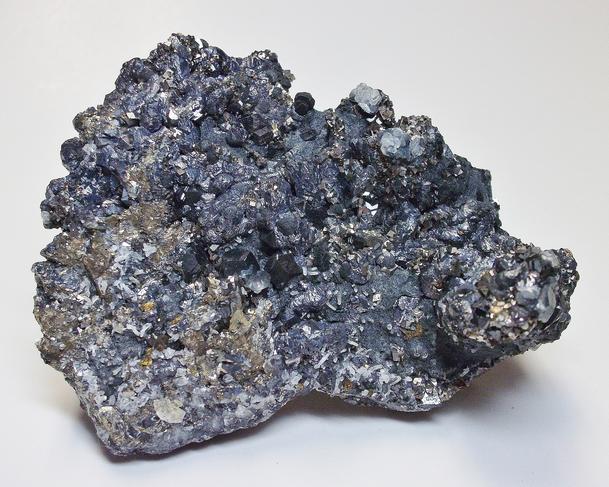 Boulangerite, Galena & Sphalerite crystals - Trepca complex, Kosovo