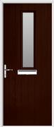 1 Square Composite Door obscure glass