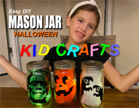 DIY Mason Jar Halloween Kid Crafts