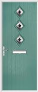 3 Diamond Composite Door art deco glass