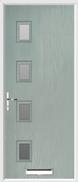 4 square glazed composite door