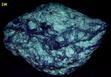 fluorescent TALC with Calcite - Talcville, St. Lawrence Co., New York, USA