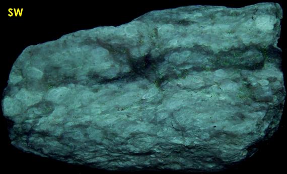 fluorescent TALC - Balmat, Balmat-Edwards Zinc District, St. Lawrence County, New York, USA