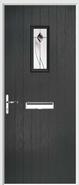 Cottage Rectangle Composite Door monza glass