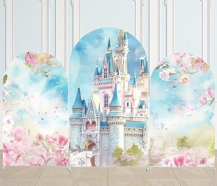 PRINCESS FAIRYTALE CASTLE & FLORALS ARCH COVER SET