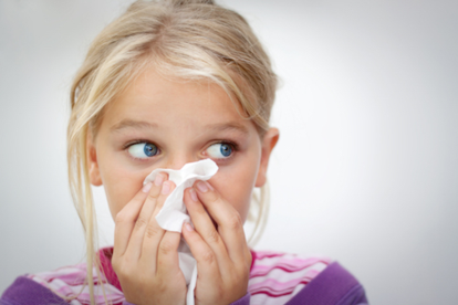 Girl Sneezing