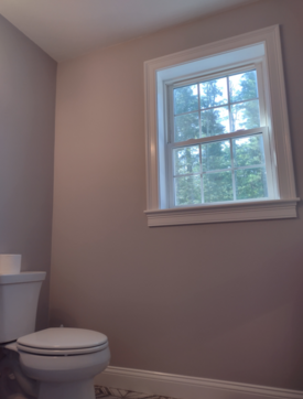 Newly painted bathroom in Norton, MA.