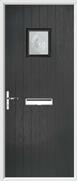 Cottage Square Composite Door bullseye glass