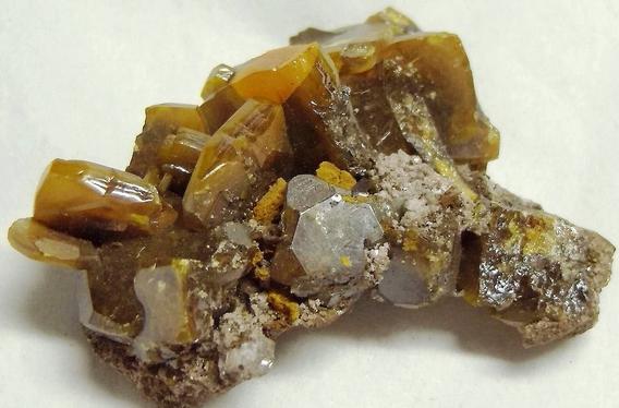 Wulfenite, Stevenson-Bennett Mine (Stephenson-Bennett Mine), Organ District, Organ Mts, Doña Ana County, New Mexico, USA, ex John Penrose Ambler