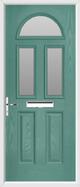 2 Panel 2 Square 1 Arch Door obscure glass