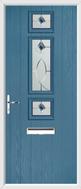 3 Square Strip Composite Door fusion art glass