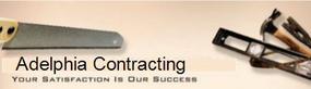 Adelphia Contracting logo, Norton, MA.