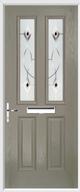 2 Panel 2 Square Composite Door fusion art glass