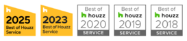 Houzz best of service awards.