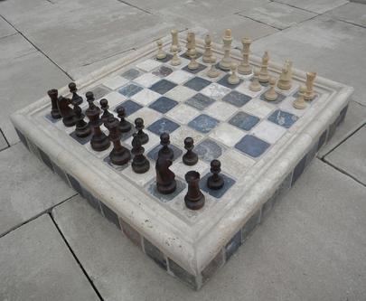 ceramic tile chess board