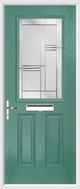 2 Panel 1 Square Composite Door regal corenet glass