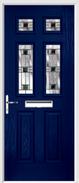 2 Panel 4 Square Composite Door aspen glass