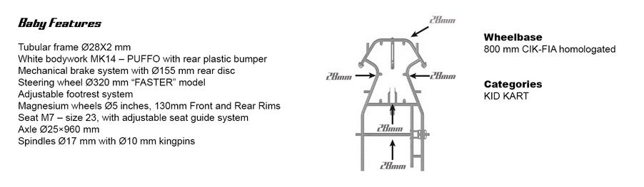 Praga Baby Kart Chassis USA