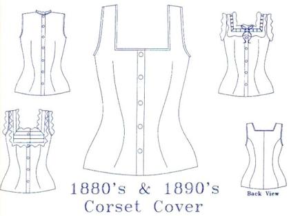 Ladies' Victorian Corset Cover, Petticoat in 3 Lengths & Bustle sizes 2-36  - Laughing Moon Sewing Pattern # 102