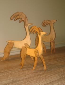 How to make scrap wood Reindeer Christmas decorations. FREE step by step instructions. www.DIYeasycrafts.com