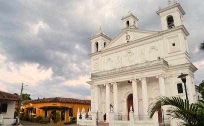 Santa Lucia Church in Suchitoto