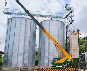 steel silos with dryer system