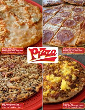 Thin Crust pizza fundraiser brochure