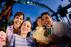 Family enjoying a day at the amusement park