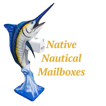 fiberglass marlin mailbox