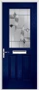 2 Panel 1 Square Composite Door monza glass