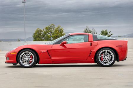 2007 Chevrolet Corvette Z06 2LZ 2 door coupe low miles for sale at Motor Car Company in San Diego California