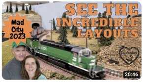 YouTube video of 2023 train show
