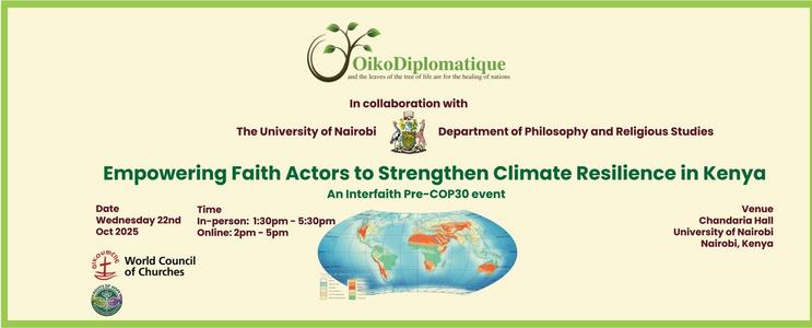 Oikodiplomatique Pre COP30 Dialogue Empowering Faith Actors to Strengthen Climate Resilience in Kenya