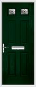 4 Panel 2 Square Composite Door fusion glass