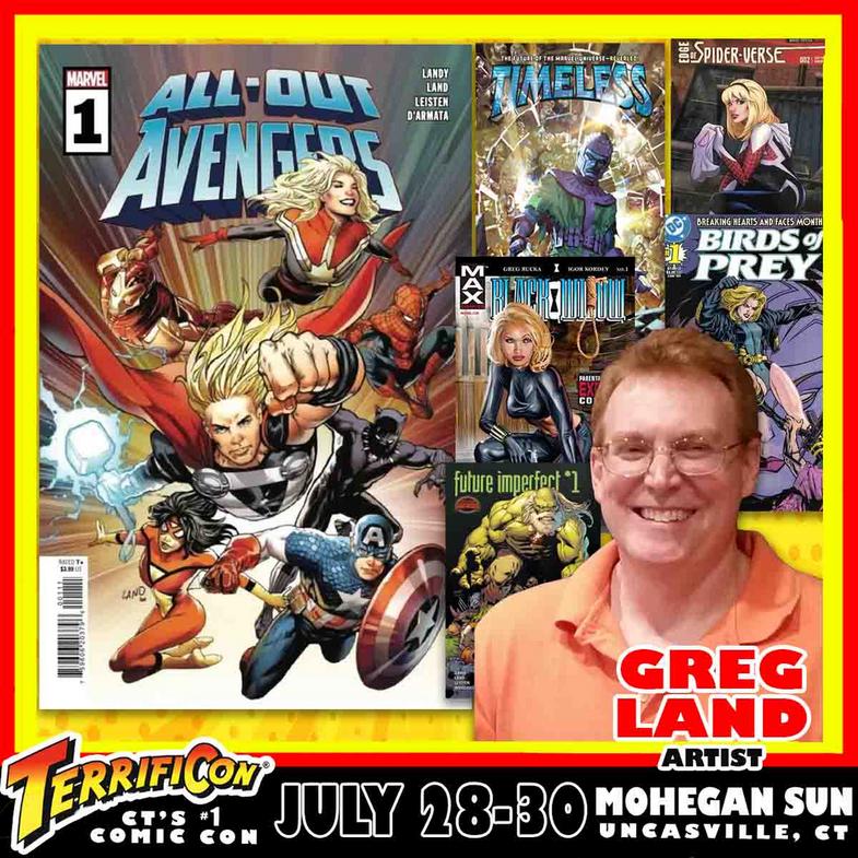 GREG LAND terrificon Connecticut's #1 comic con