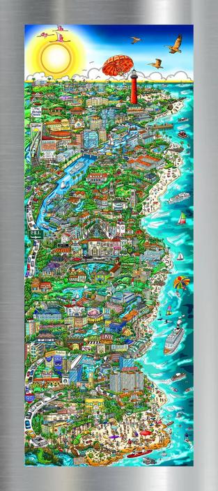 Charles Fazzino Paradise Found Palm Beach County