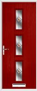 3 Square Composite Door fusion glass