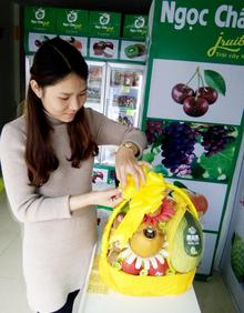 lẵng hoa quả nhập khẩu tại Hà Nội, lẵng trái cây uy tín