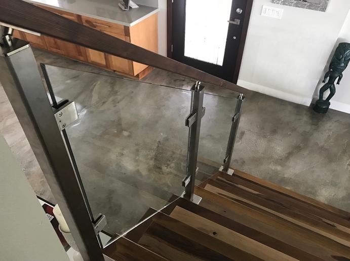 glass railing Hawaii, glass railing Honolulu, glass railing for deck Hawaii, Aluminum Glass Railing, Glass Rail System