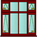 Style 85 rosewood window