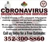 Coronavirus Decontamination Disinfection Sanitation Pasco County FL