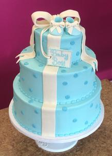 Louis Vuitton diaper bag baby shower cake