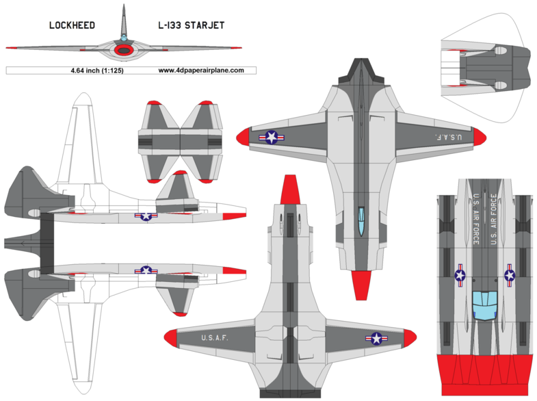 4D models of Lockheed L-133 Starjet