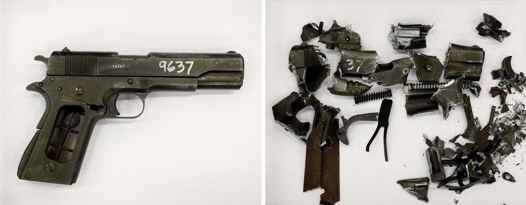 Pulverized 1911 Pistol