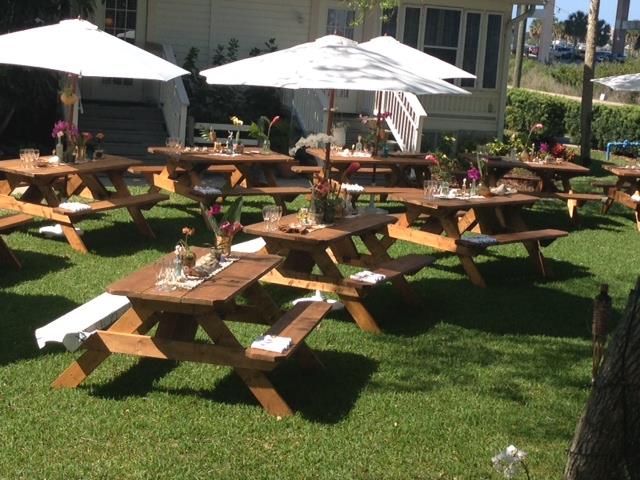 Wooden bench rentals online near me