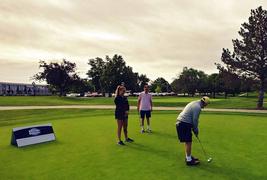 Teeing off at allforonegolf